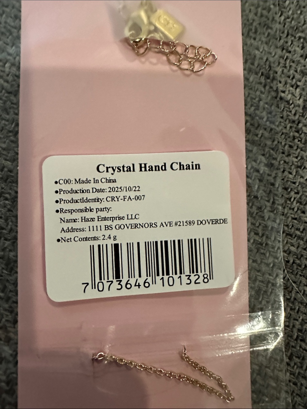 New! crystal haze / crystal hand chain new with tag, unopened - Picture 6 of 16